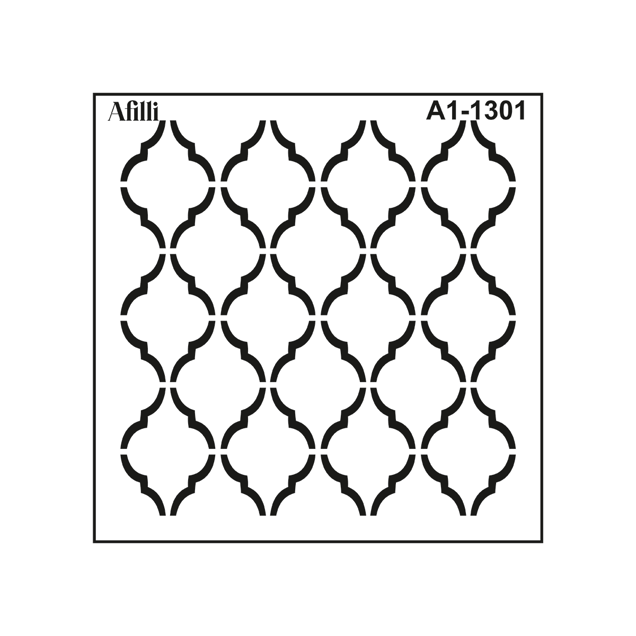 Afilli Stencil A1-1301 Otantik Fas Hero