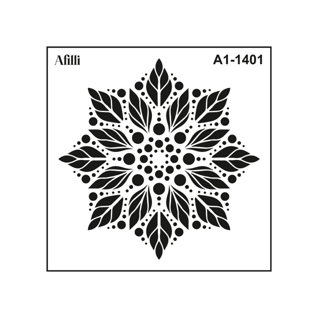Afilli Stencil A1-1401 Mandala-1 Hero