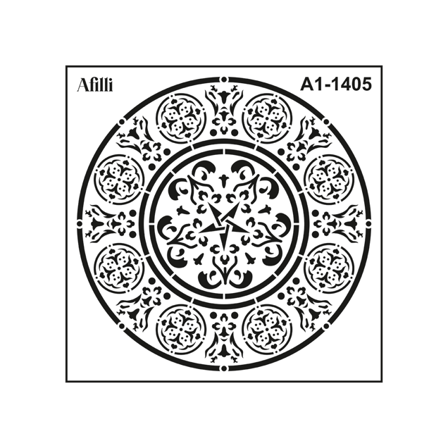 Afilli Stencil A1-1405  Mandala-5 Hero