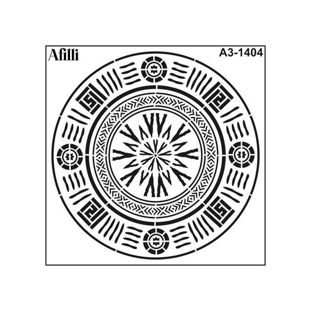 Afilli Stencil 1404 Mandala-4 Hero