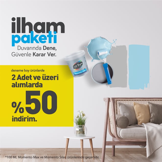 İlham Paketi - Duvarında Dene, Güvenle Karar Ver.