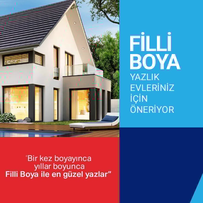 Filli Boya Yazlık Evleriniz İçin Öneriyor