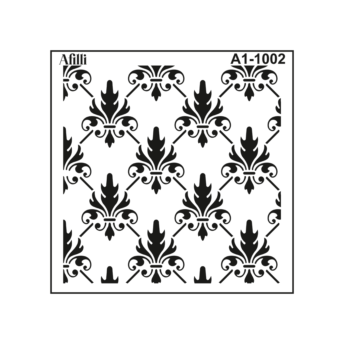 Afilli Stencil A1-1002 Damask-3 Hero