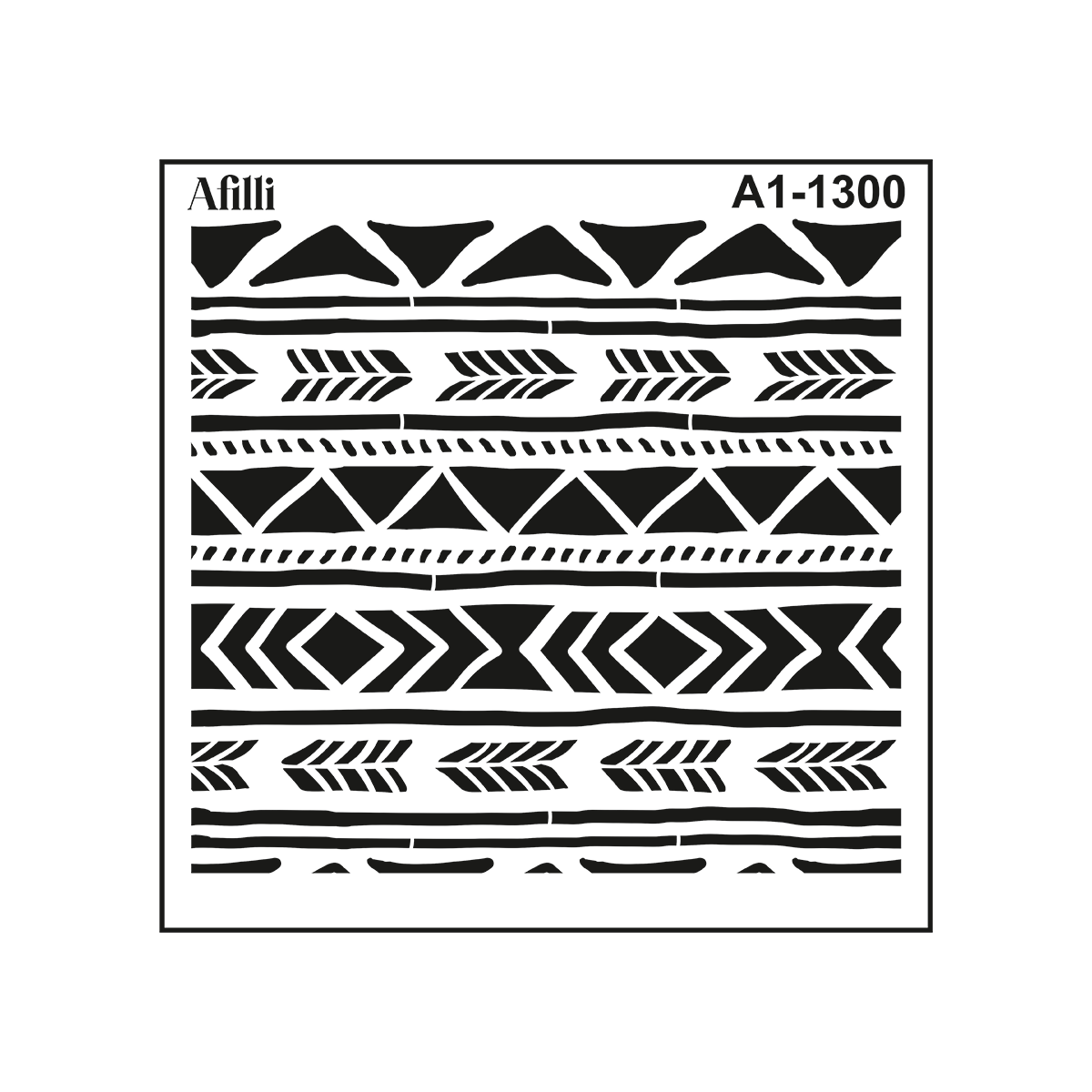 Afilli Stencil A1-1300 Bohem Thumb 1