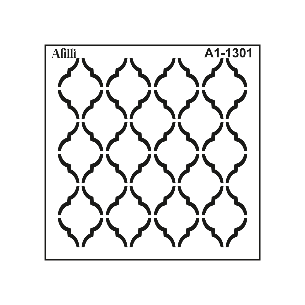 Afilli Stencil A1-1301 Otantik Fas Hero