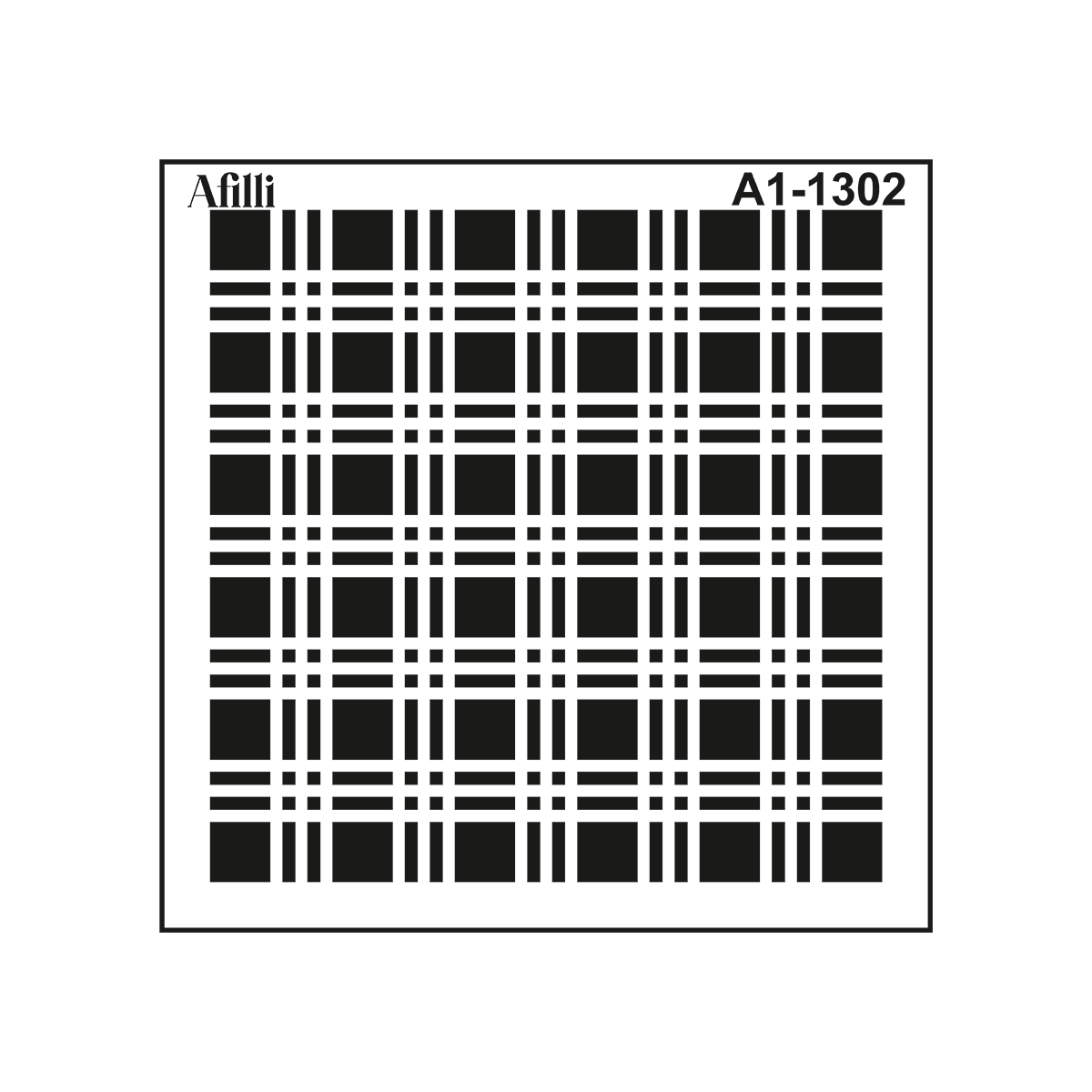 Afilli Stencil A1-1302 Ekose Hero