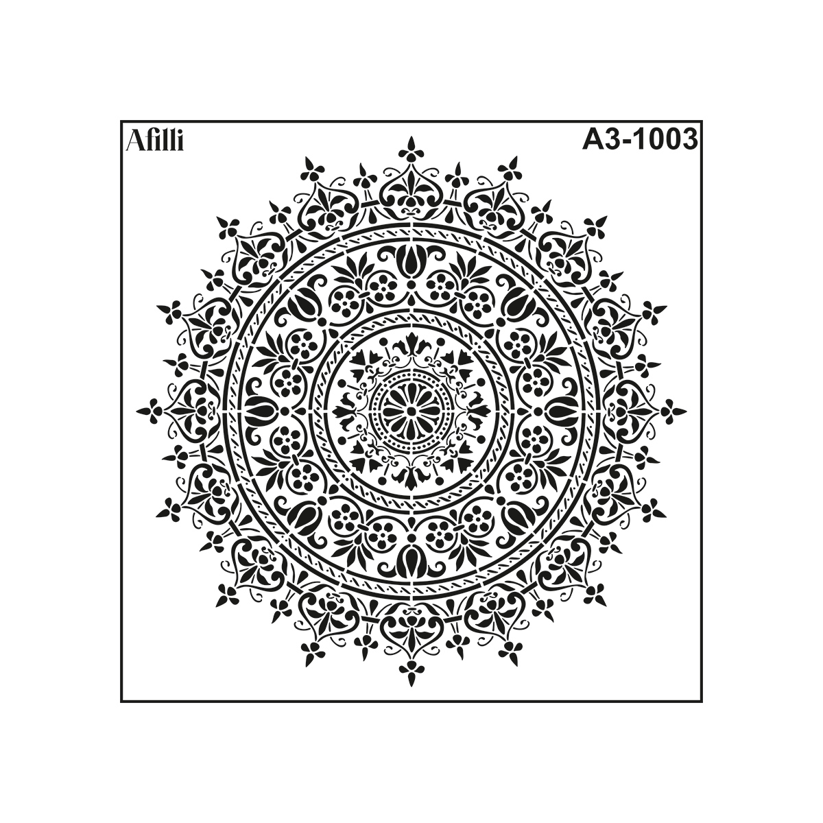 Afilli Stencil A3-1003 Damask-4 Hero