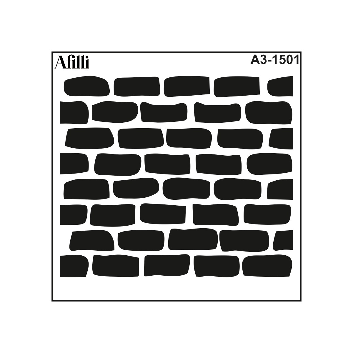 Afilli Stencil A3-1501 Tuğla Duvar Hero