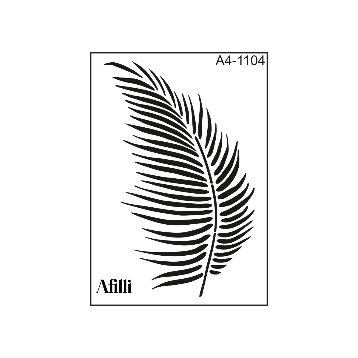 Afilli Stencil 1104 Bambu Palmiyesi Thumb 1