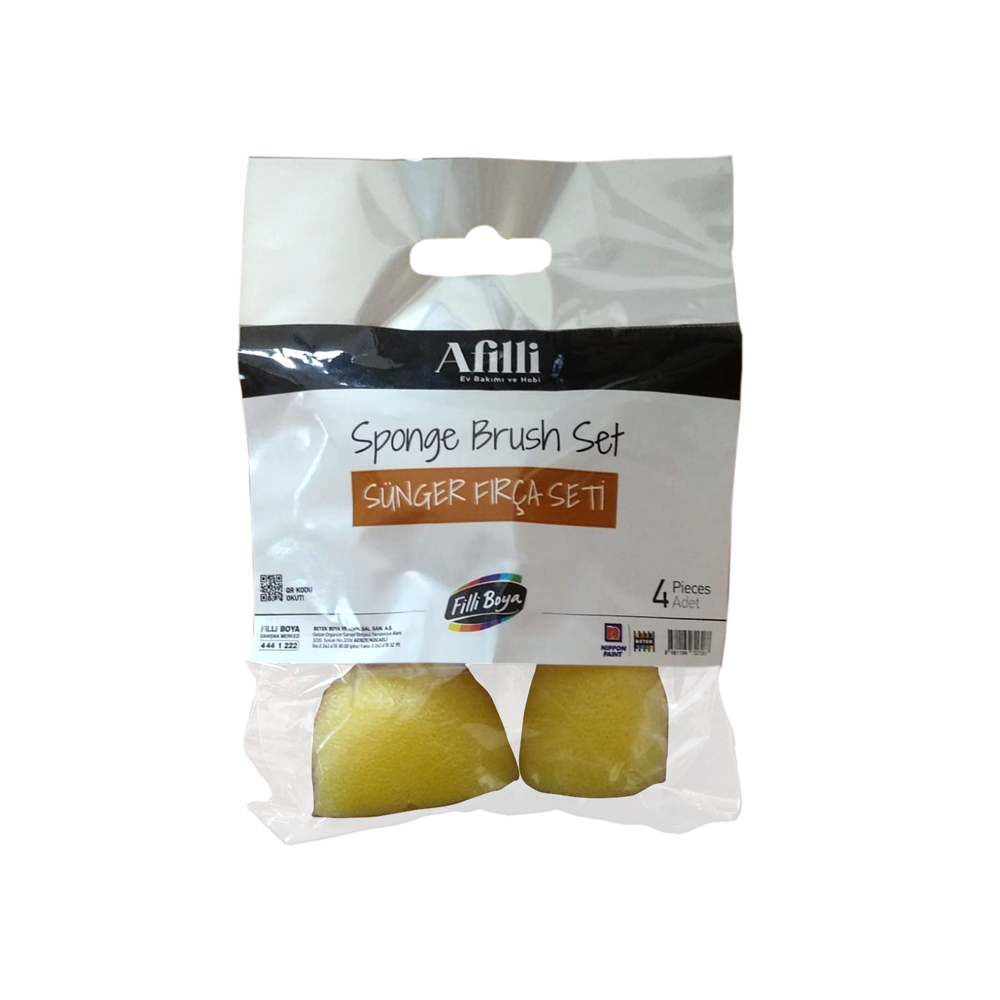 Afilli Sünger Fırça Seti - 4lü Hero